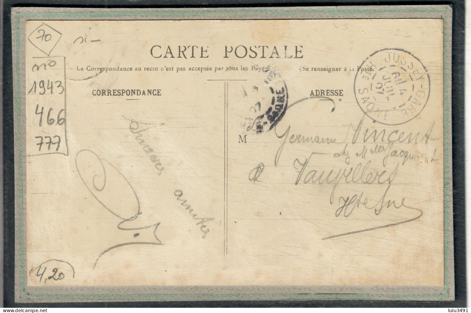 CPA - JUSSEY (70) - Carte Souvenir-Multivues Colorisée De 1907 - Ecole Communale Des Garçons - Jussey