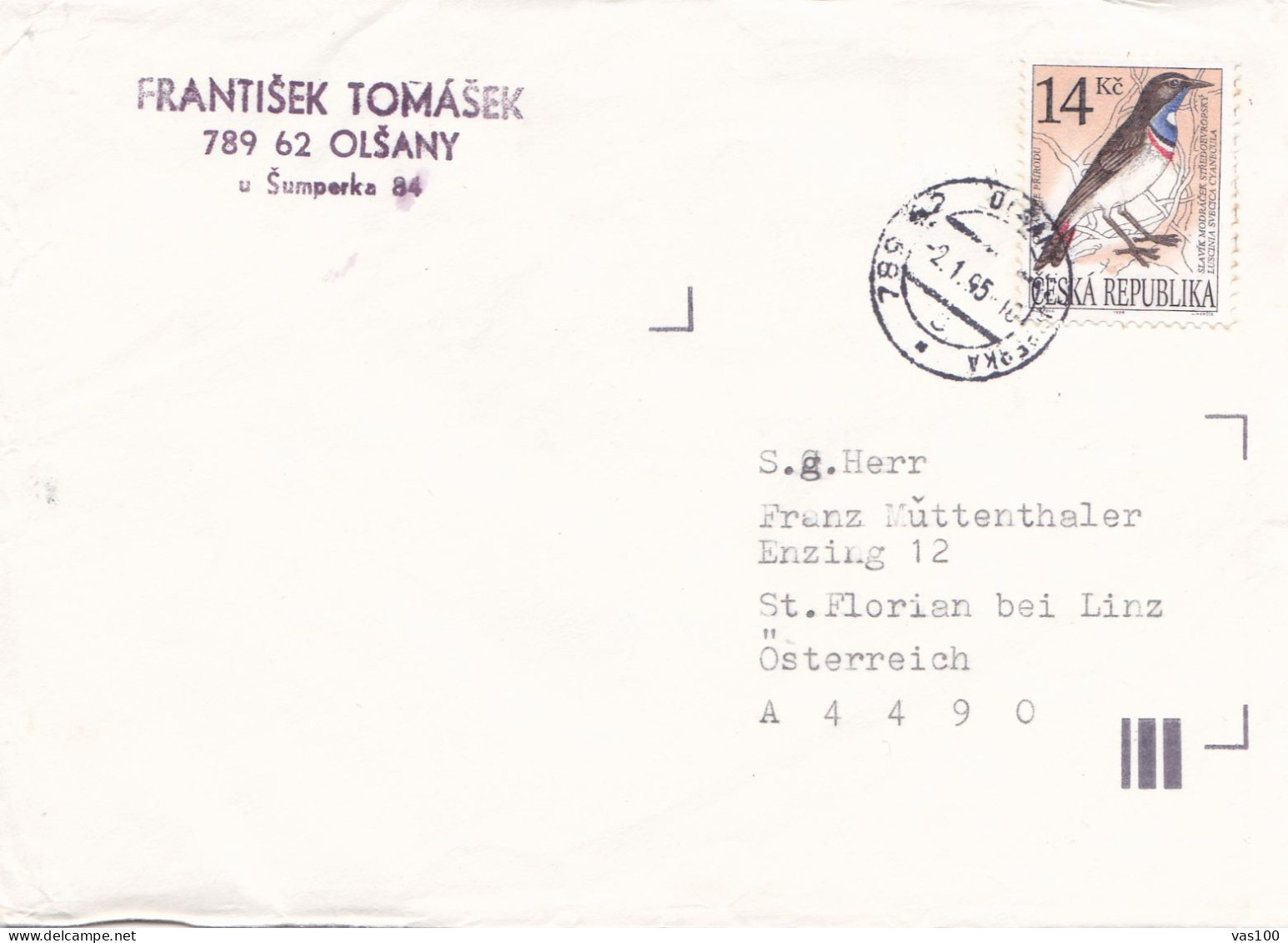 BIRDS ON COVERS  CIRCULATED 1985 Tchécoslovaquie - Briefe U. Dokumente