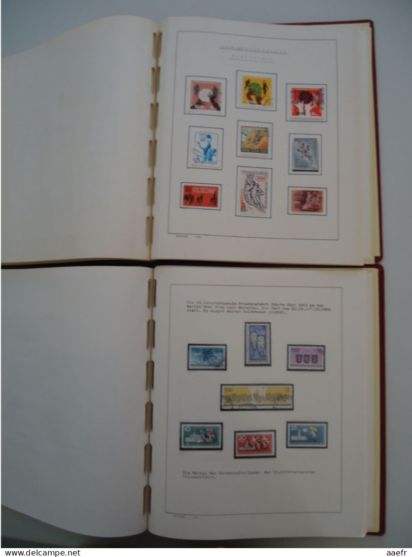 Monde -  Collection Sports et Jeux olympiques par discipline -  2 albums Schaubek - 936 timbres + 9 blocs + 14 FDC