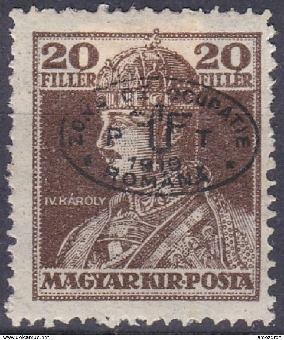 Hongrie Debreczen Debrecen 1919 Mi 39b * Roi Charles IV  (K12) - Debreczin