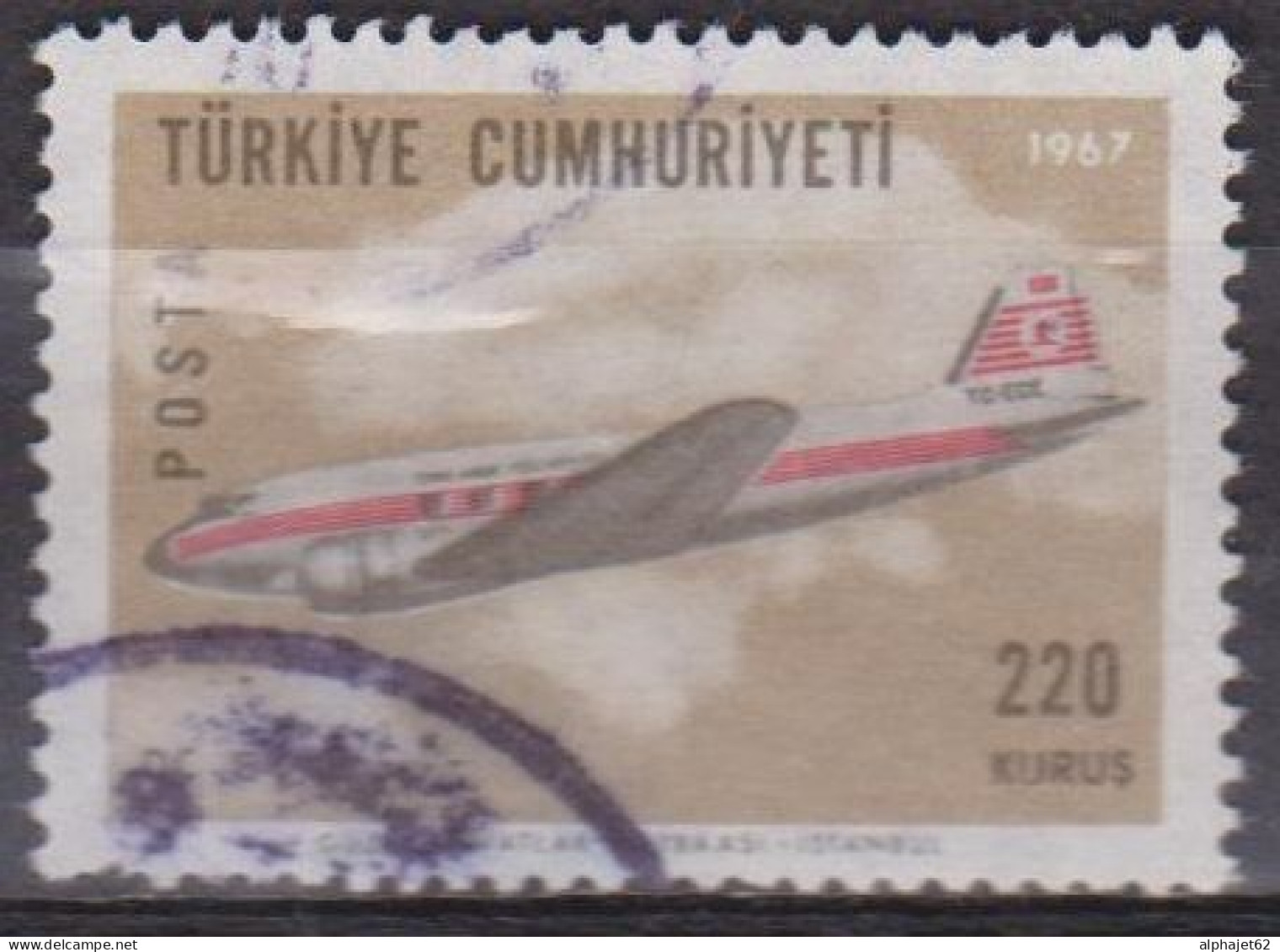 Aviation - Avion - TURQUIE - Douglas DC-3 - N° 1825 - 1967 - Used Stamps