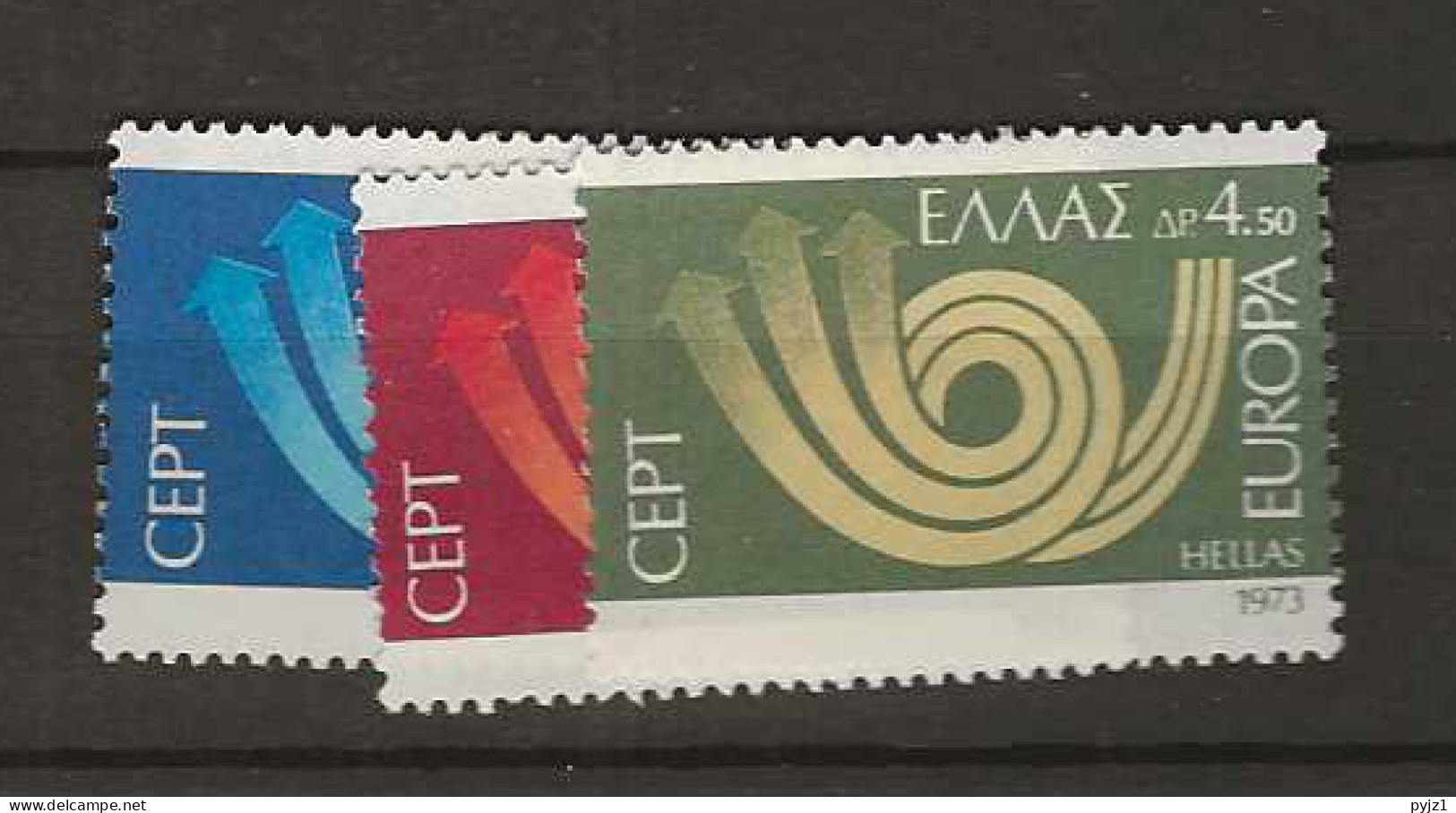 1973 MNH Greece Mi 1147-49 - Unused Stamps