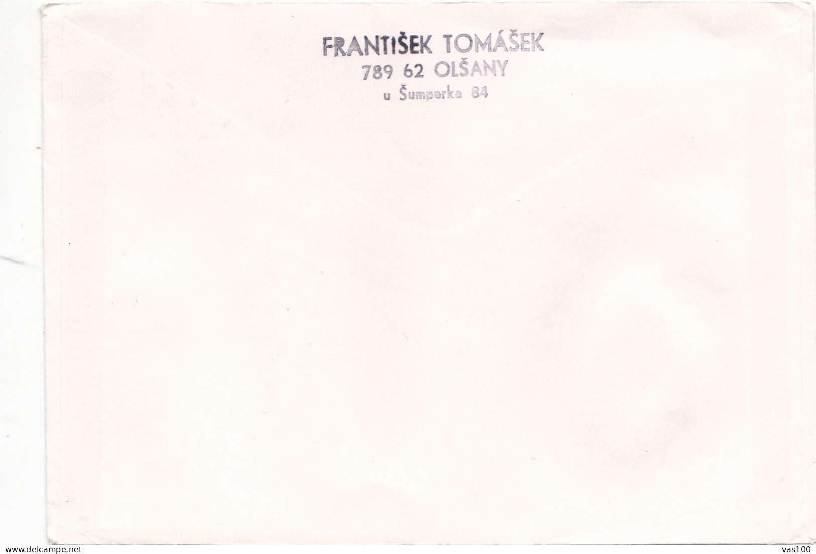 FAMOUS PEOPLE COVERS  FDC 3  CIRCULATED 1990 Tchécoslovaquie - Lettres & Documents