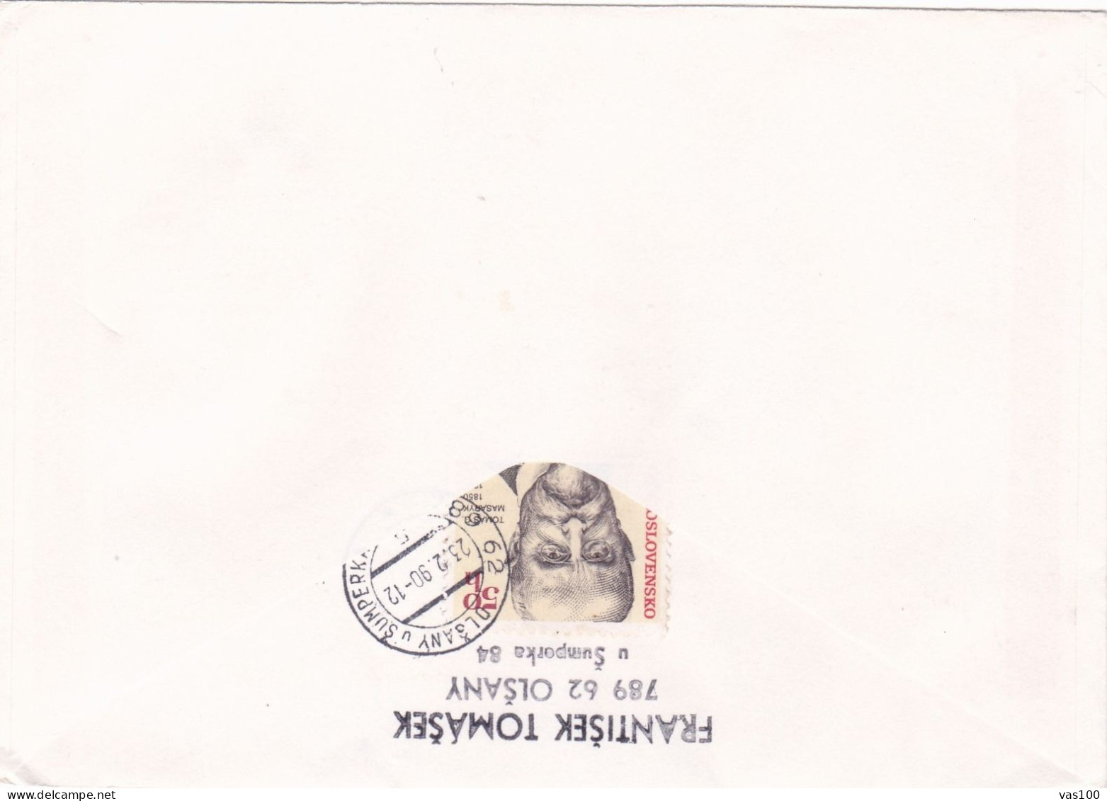 FAMOUS PEOPLE COVERS  FDC 3  CIRCULATED 1990 Tchécoslovaquie - Cartas & Documentos