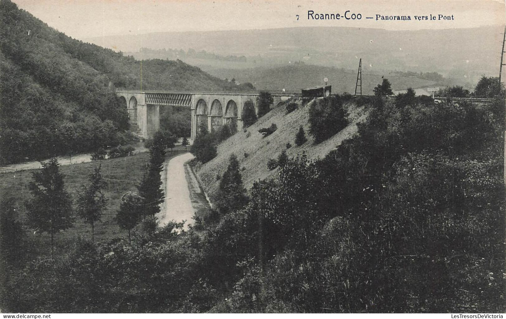 BELGIQUE - Roanne Coo - Panorama Vers Le Pont - Carte Postale Ancienne - Stoumont