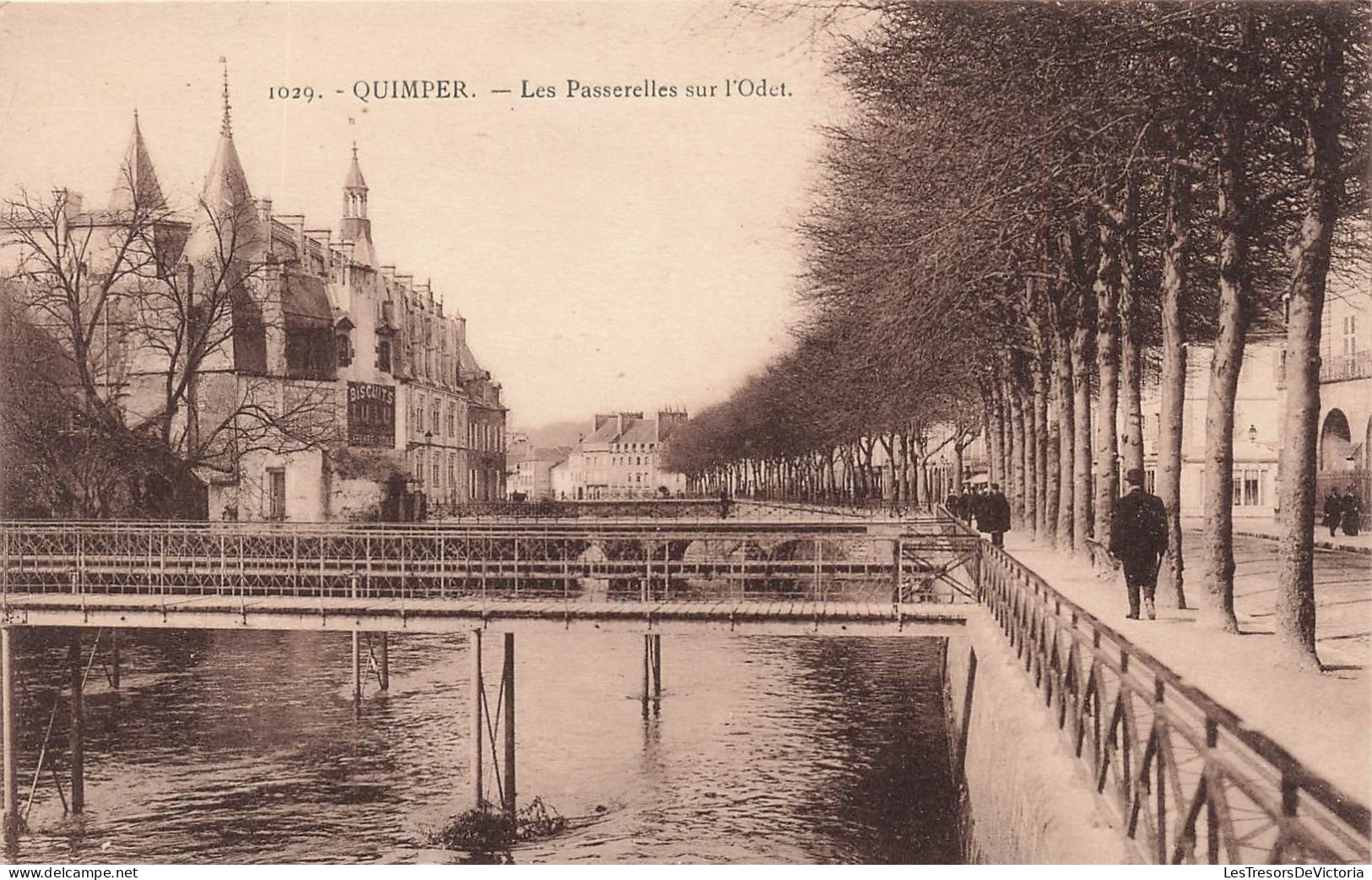 FRANCE - Quimper - Les Passerelles Sur L'Odet - Carte Postale Ancienne - Quimper