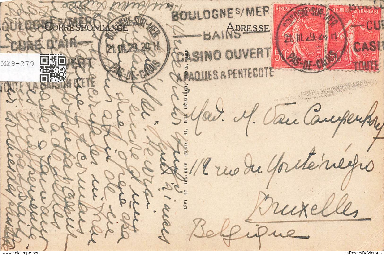 FRANCE - Boulogne Sur Mer - Le Casino Municipal - LL - Carte Postale Ancienne - Boulogne Sur Mer