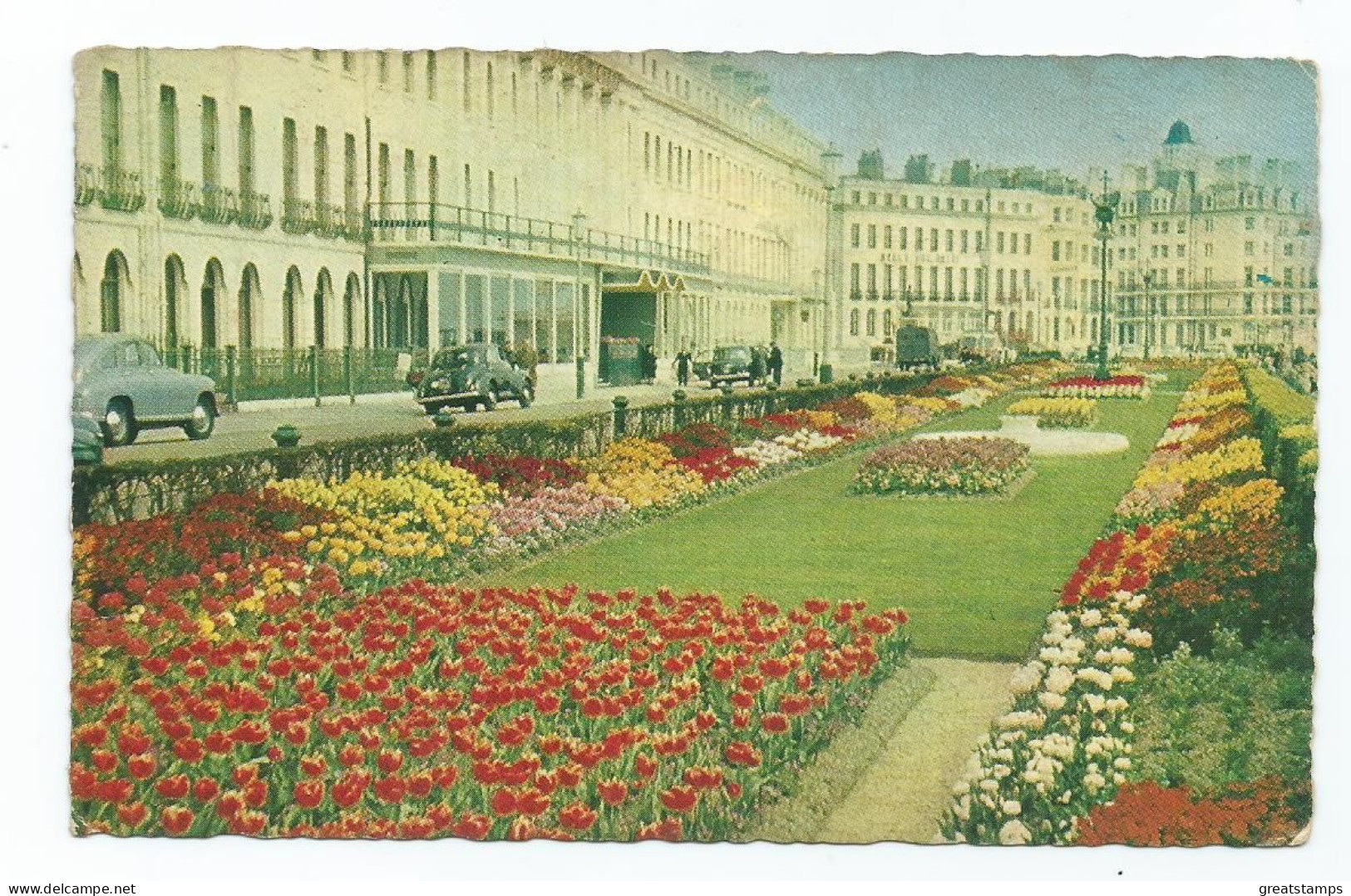 Sussex Postcard  Eastbourne .back In The Days When Flowers Were Affordable.posted 1966 Grubby Back - Eastbourne
