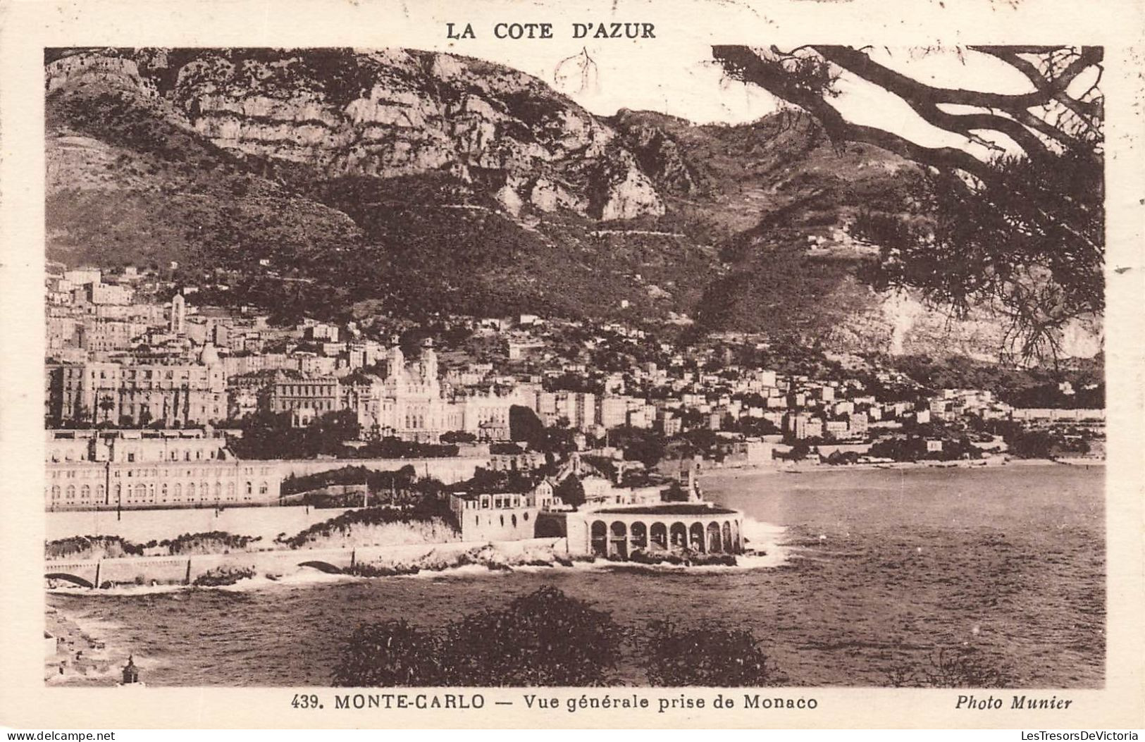 MONACO - Monte Carlo - Vue Générale Prise De Monaco - Carte Postale Ancienne - Monte-Carlo