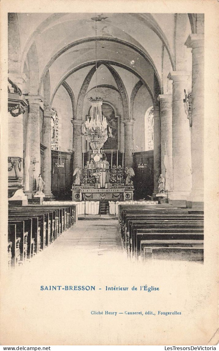 FRANCE - Saint Bresson - Intérieur De L'église - Carte Postale Ancienne - Sonstige & Ohne Zuordnung