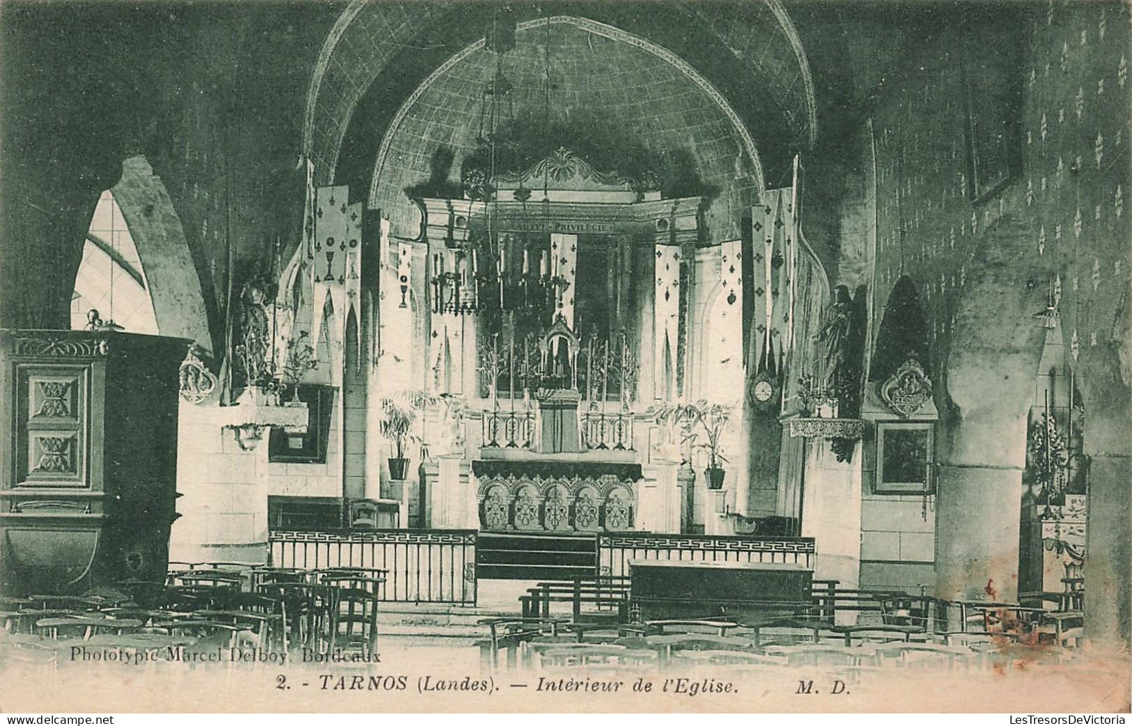 FRANCE - Tarnos - Intérieur De L'église - Carte Postale Ancienne - Other & Unclassified