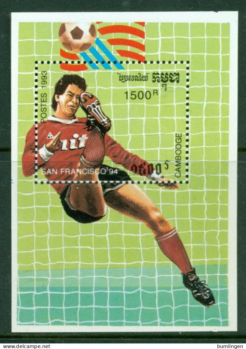 CAMBODIA 1993 Mi BL 199** FIFA World Cup, USA [B99] - 1994 – USA