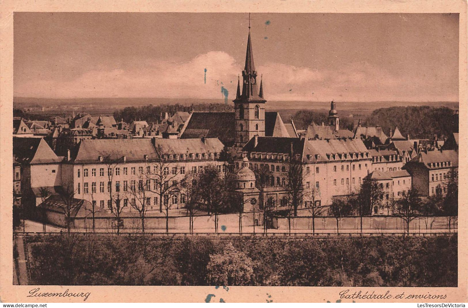 LUXEMBOURG - Luxembourg - Cathédrale Et Environs - Carte Postale Ancienne - Luxemburg - Stadt