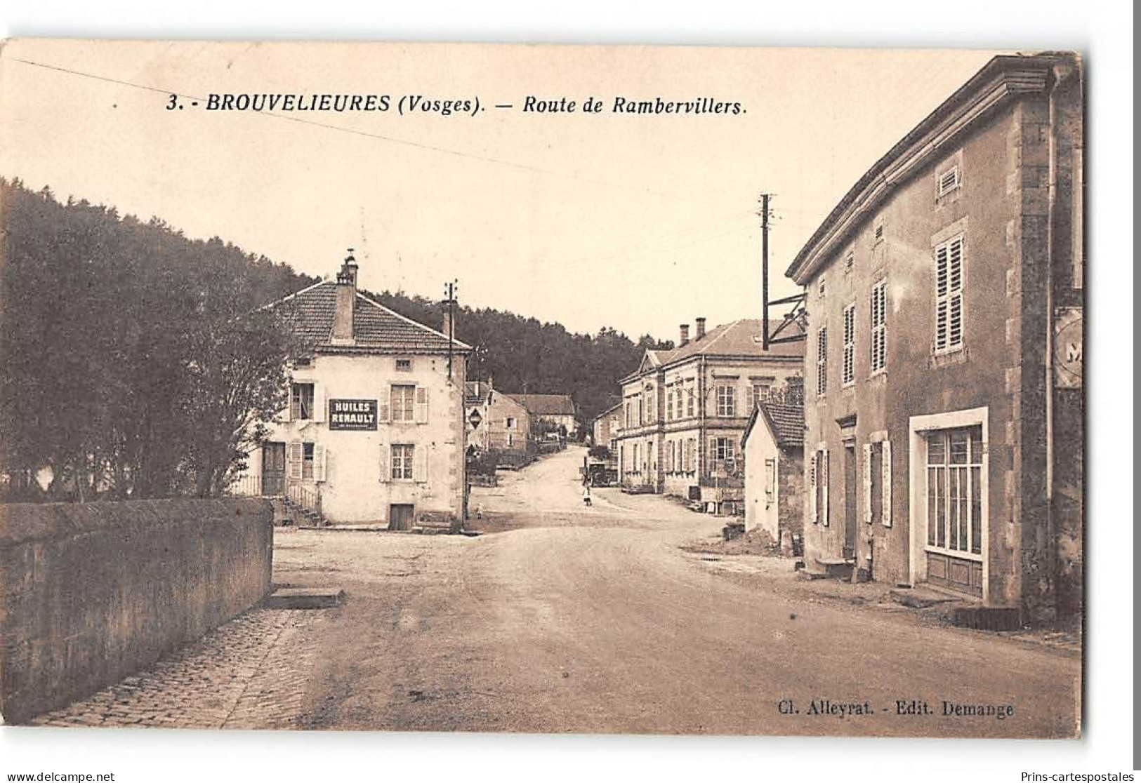 CPA 88 Brouvelieures Route De Rambervillers - Brouvelieures