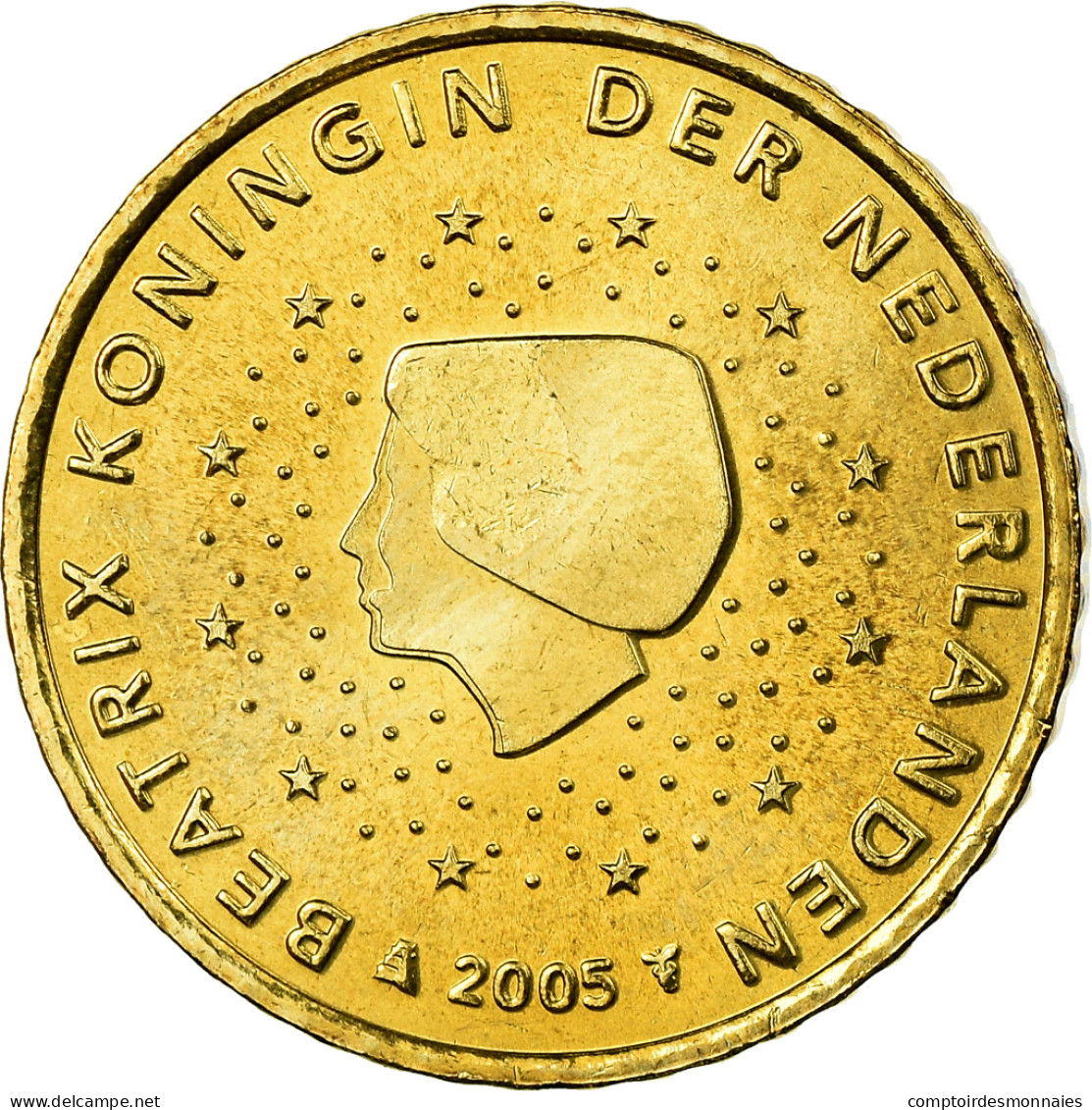 Pays-Bas, 50 Euro Cent, 2005, SPL, Laiton, KM:239 - Pays-Bas