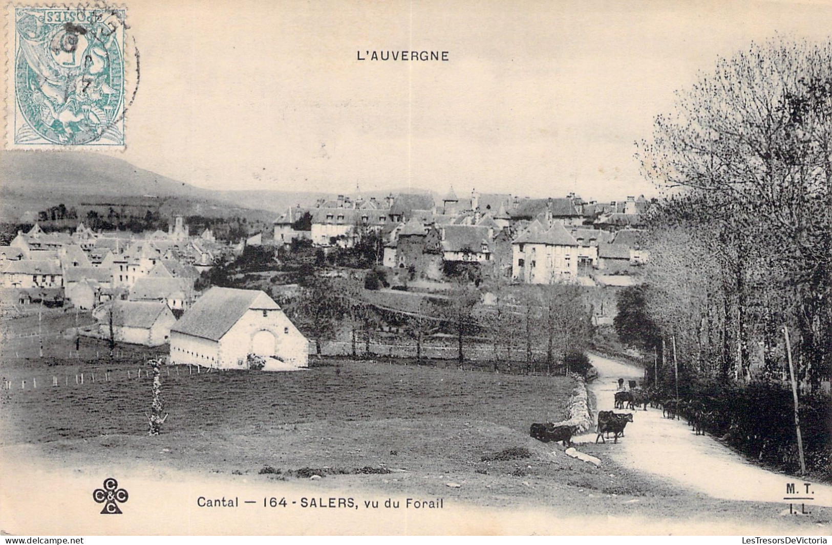 FRANCE - Cantal - Salers - Vu Du Forail - Carte Postale Ancienne - Other & Unclassified