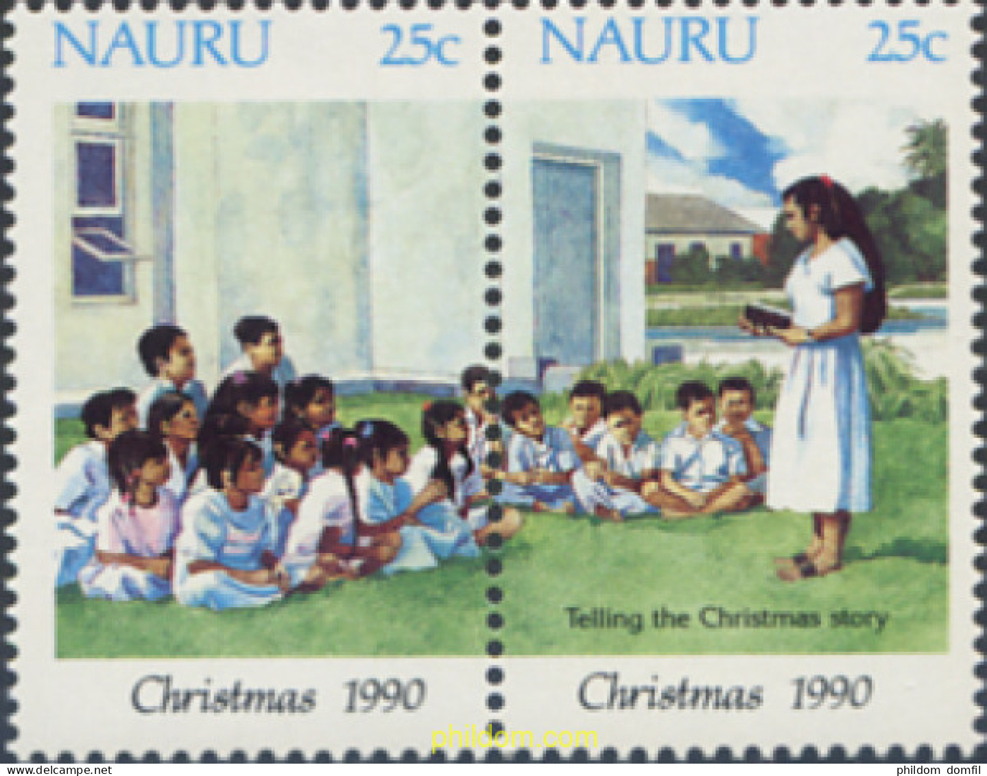 276743 MNH NAURU 1990 NAVIDAD - Nauru