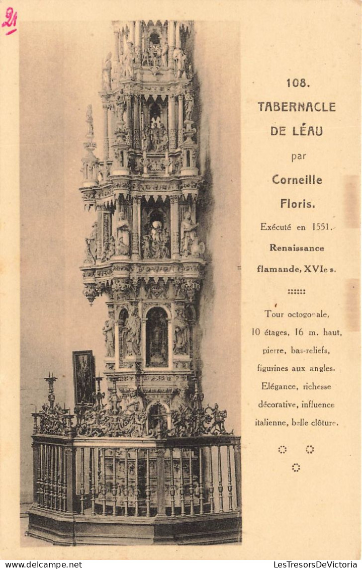 BELGIQUE - Tabernacle De Léau Par Corneille Floris - Execute En 1551-  Renaissance Flamande XVI - Carte Postale Ancienne - Zoutleeuw