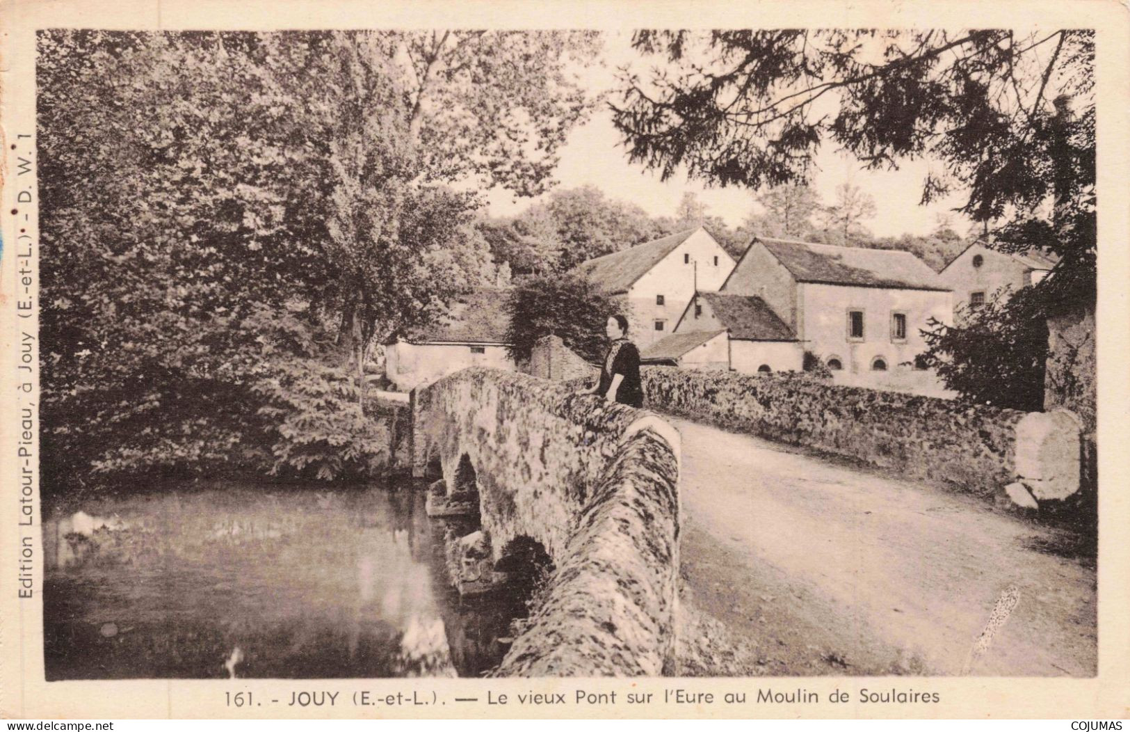 28 - JOUY _S25079_ Le Vieux Pont Sur L'Eure Ou Moulin De Soulaires - Jouy