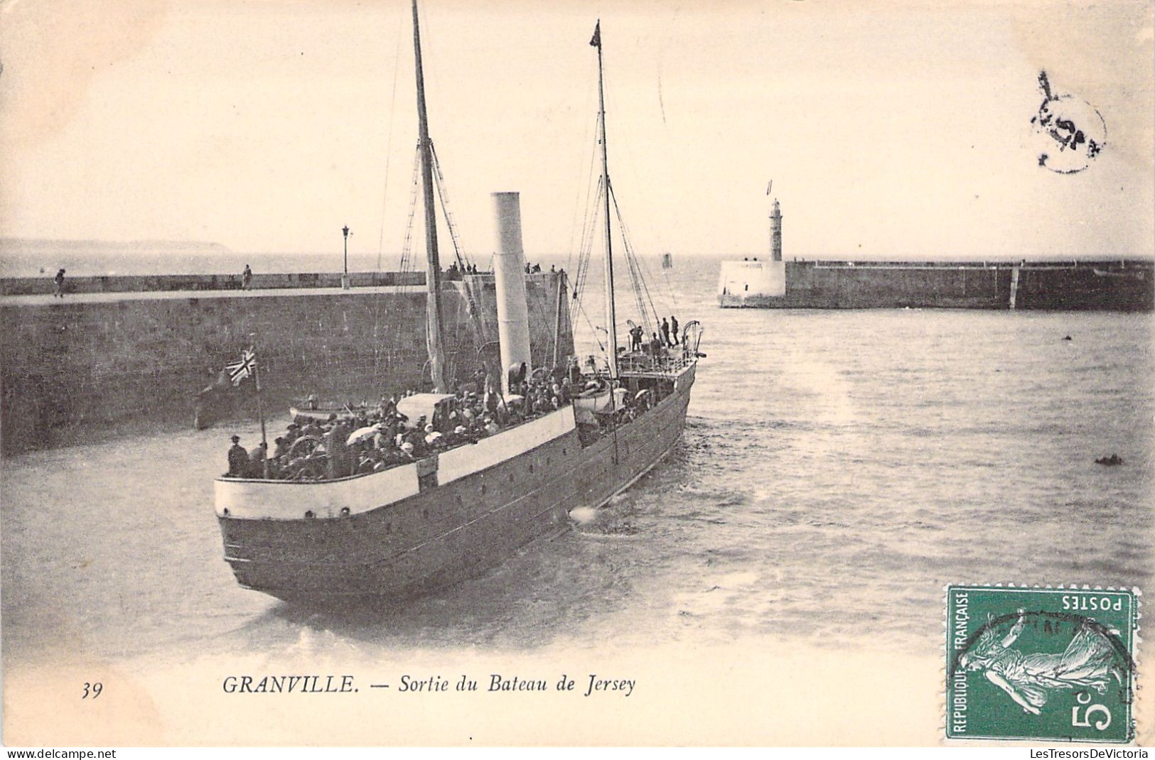 FRANCE - Granville - Sortie Du Bateau De Jersey - Animé - Bateau - Carte Postale Ancienne - Granville