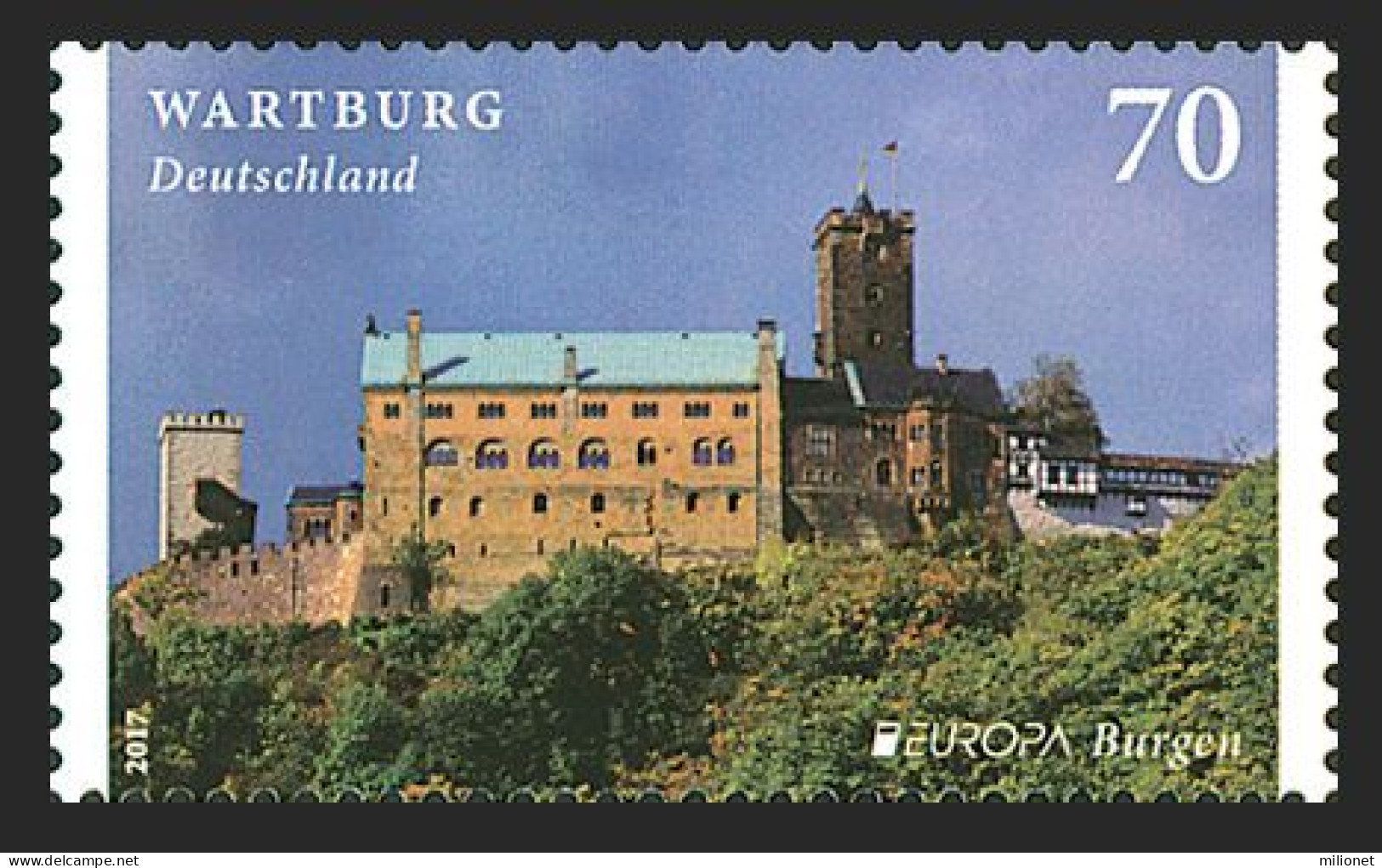 SALE!!! ALEMANIA GERMANY ALLEMAGNE DEUTSCHLAND 2017 EUROPA CEPT CASTLES 1 Stamp Set MNH ** - 2017