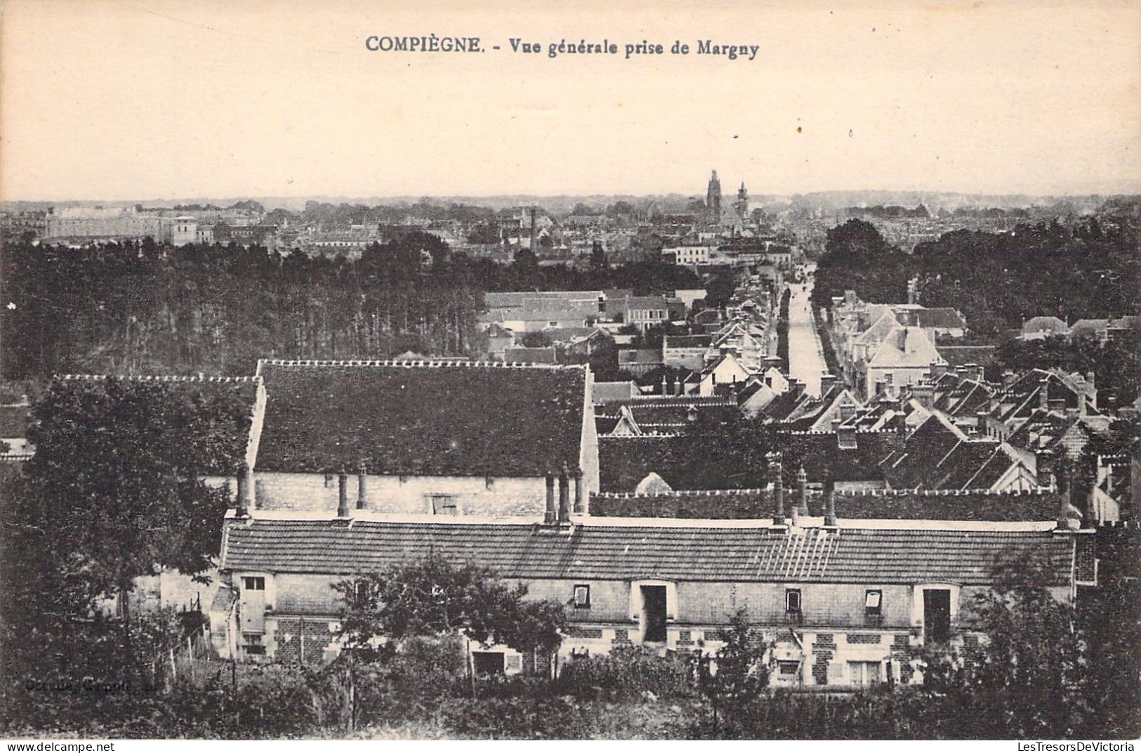 FRANCE - Compiegne - Vue Generale Prise De Margny - Carte Postale Ancienne - Compiegne