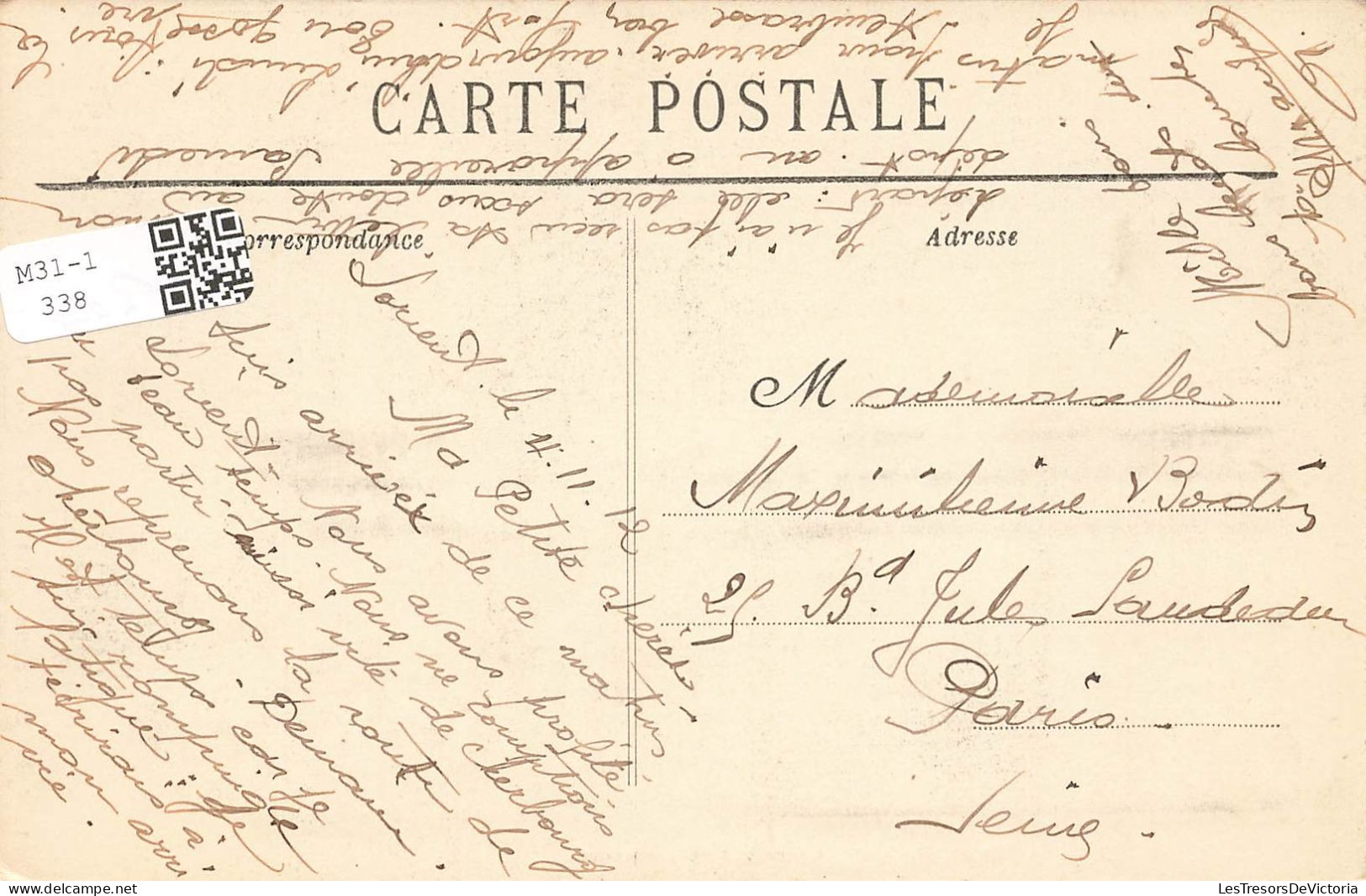 COUPLES - Autour Du Lit Clos - Tendresses - Bretagne - Carte Postale Ancienne - Couples