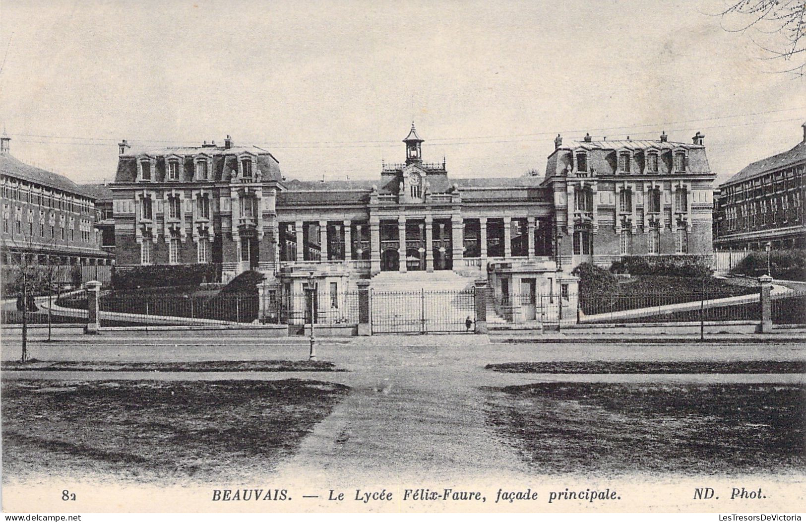 FRANCE - Beauvais - Le Lycée Felix Faure - Facade Principale - Carte Postale Ancienne - Beauvais