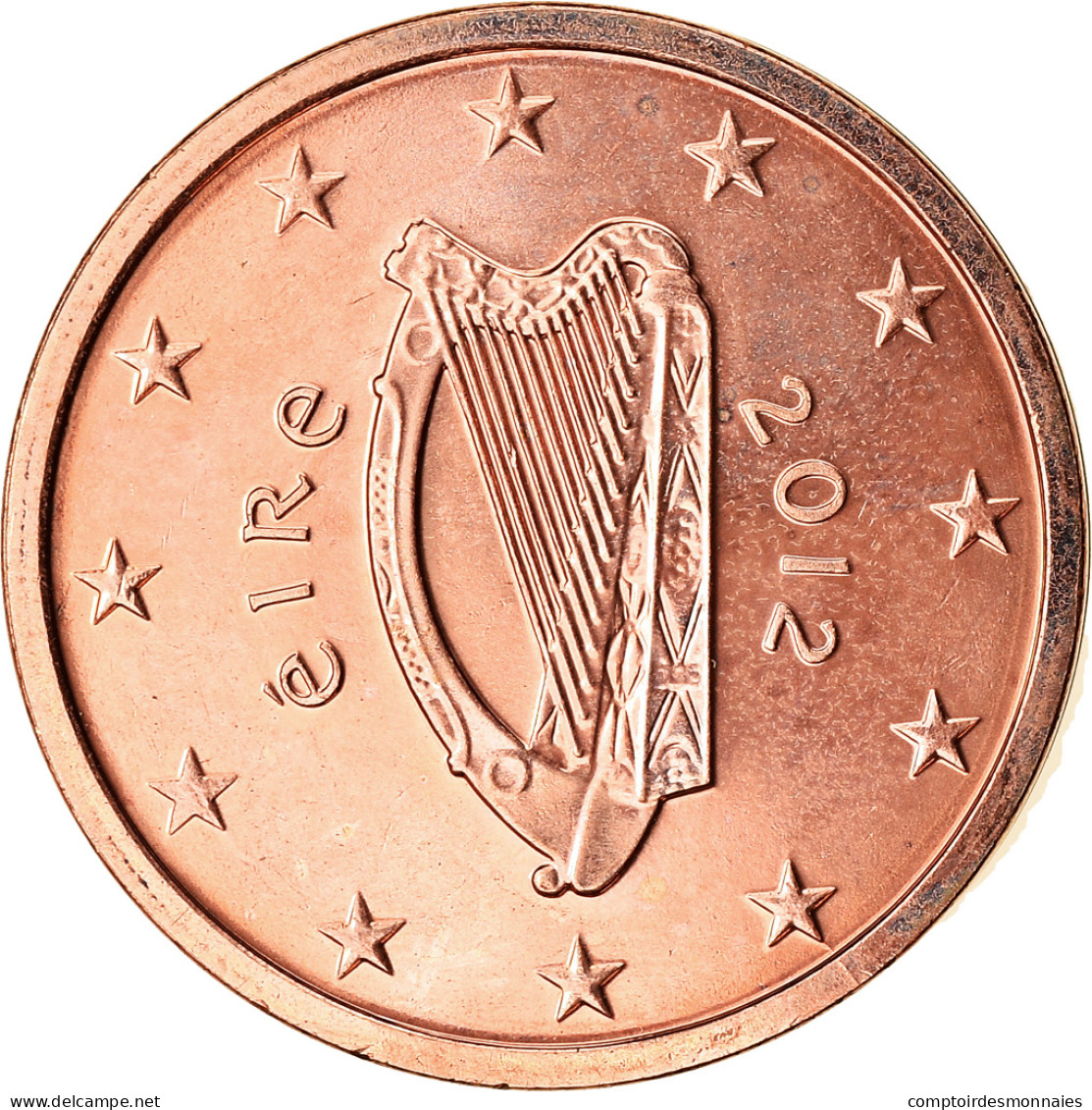 IRELAND REPUBLIC, 2 Euro Cent, 2012, SPL, Copper Plated Steel, KM:33 - Irlande