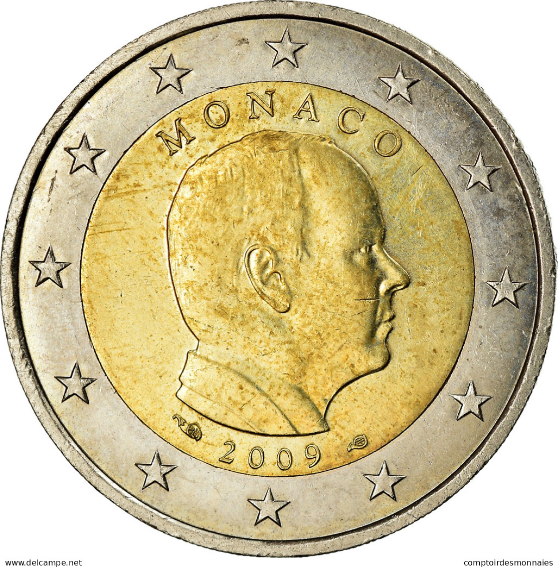 Monaco, 2 Euro, Prince Albert II, 2009, SPL, Bi-Metallic, KM:195 - Monaco