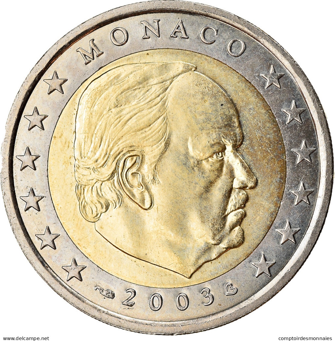 Monaco, 2 Euro, 2003, SPL, Bi-Metallic, KM:174 - Monaco