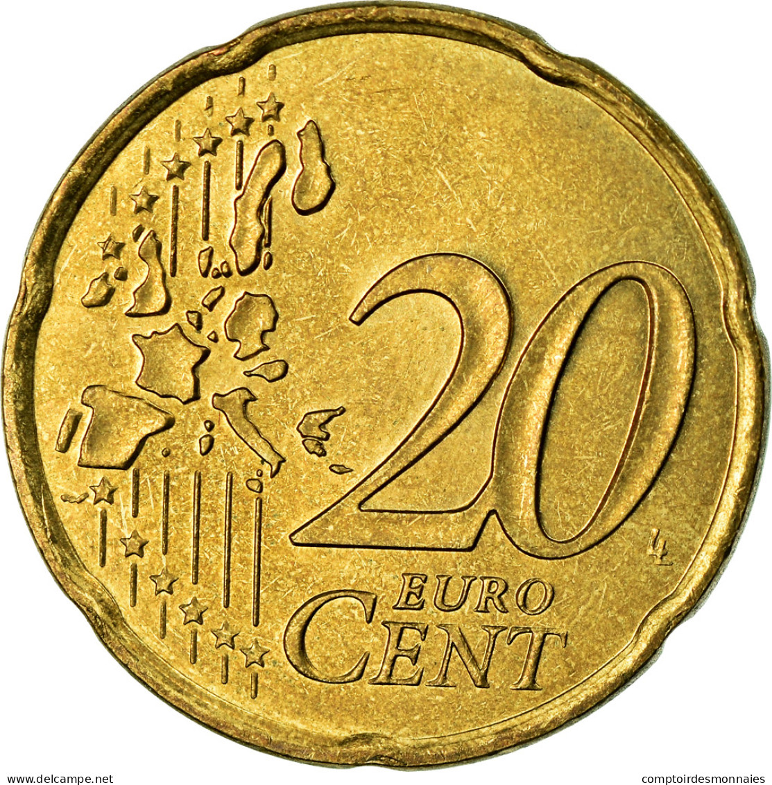 Monaco, 20 Euro Cent, 2001, SUP, Laiton, KM:171 - Monaco