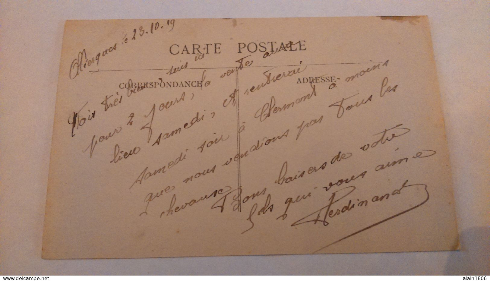 Carte Postale Ancienne ( AB21 ) De Olliergues , Rue Du Pont - Olliergues