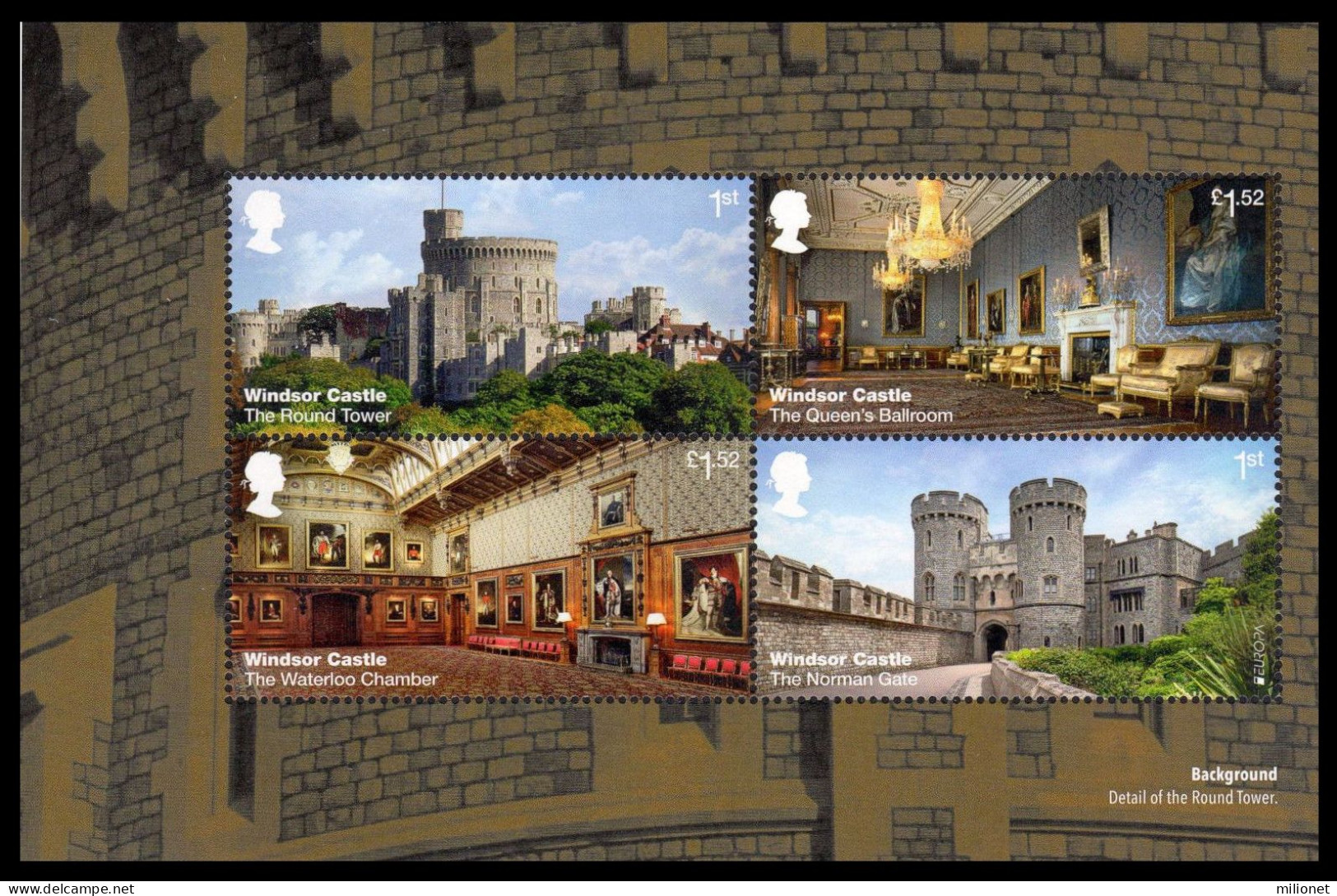 SALE!!! GRAN BRETAÑA GREAT BRITAIN GRANDE BRETAGNE GROSSBRITANIEN 2017 EUROPA CEPT CASTLES Pane From Booklet MNH ** - 2017