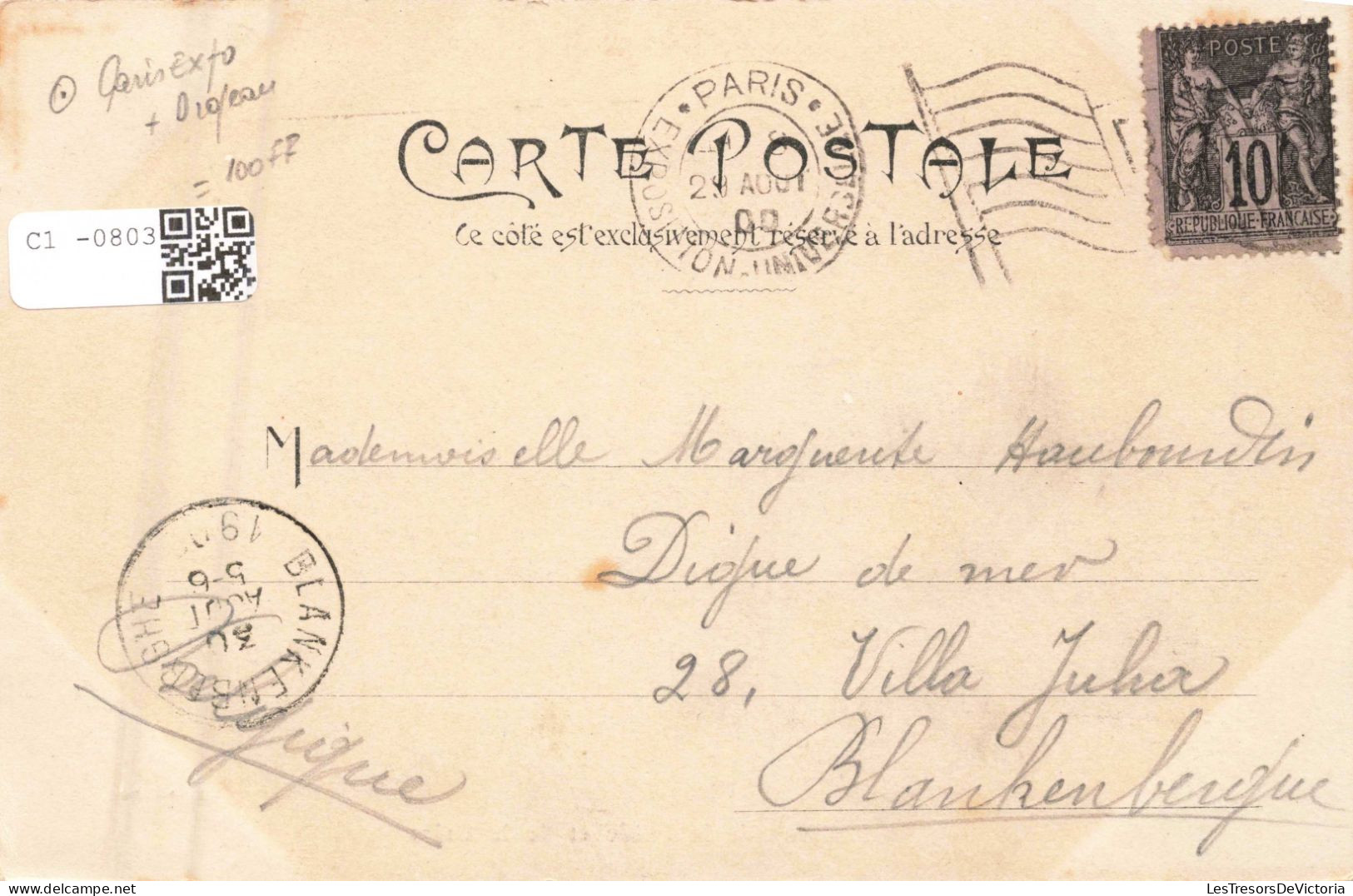 FRANCE - 75 - Paris - Exposition Universelle De 1900 - Pavillons De La Suède Et De La Grèce - Carte Postale Ancienne - Expositions