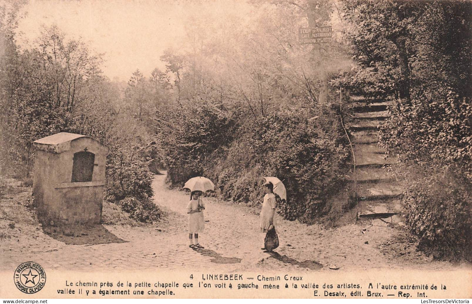 BELGIQUE - Linkebeek - Chemin Creux - Carte Postale Ancienne - Linkebeek