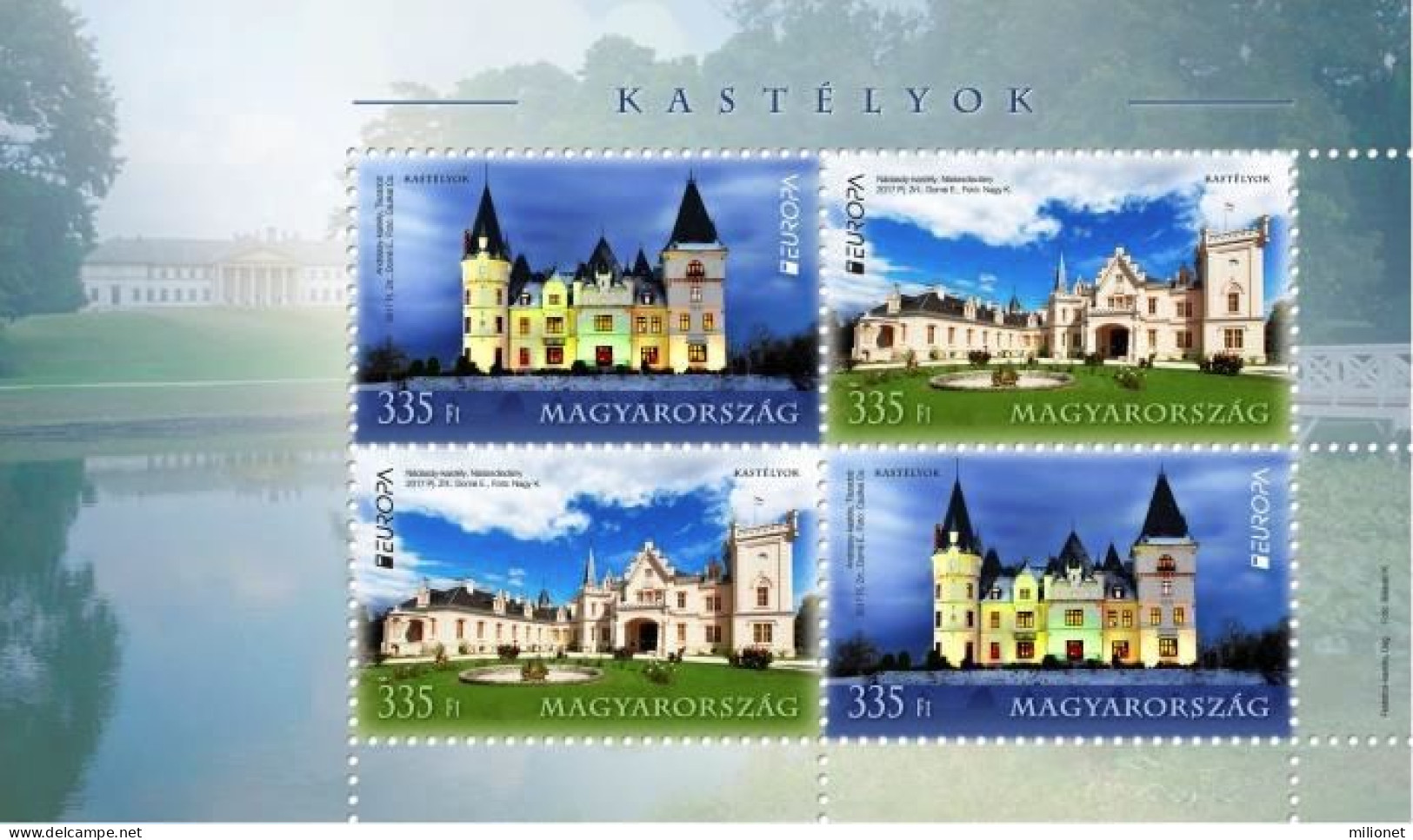 SALE!!! HUNGARY HUNGRÍA HONGRIE UNGARN 2017 EUROPA CEPT Castles S/S Souvenir Sheet MNH ** - 2017