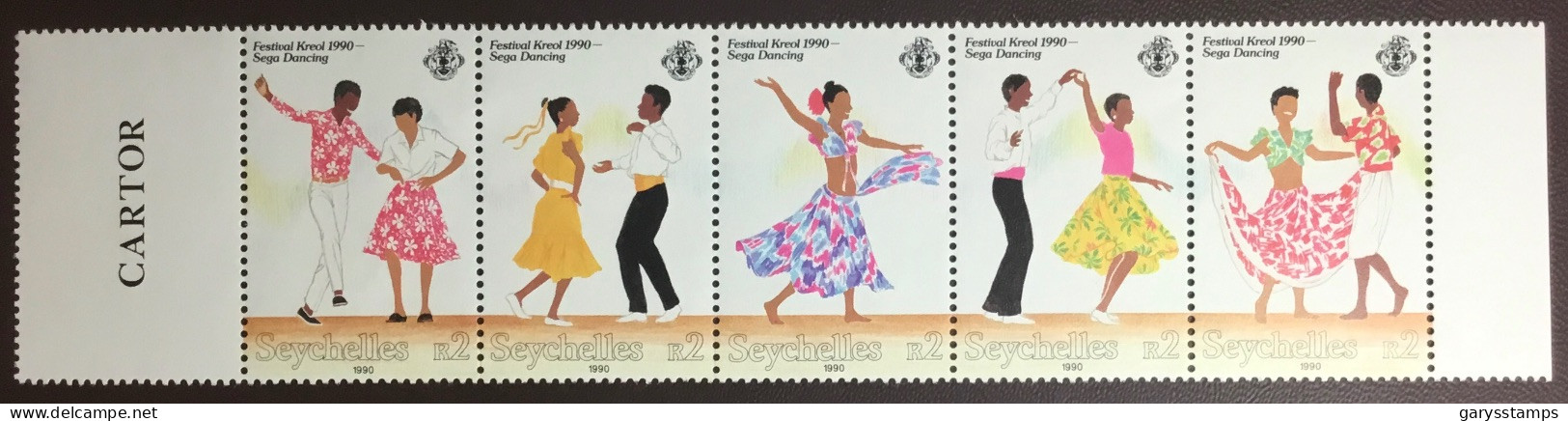 Seychelles 1990 Creole Festival Sega Dancing MNH - Seychelles (1976-...)