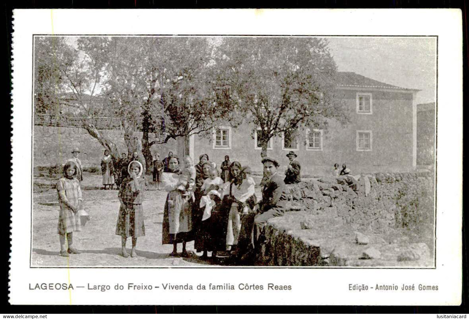 SABUGAL-LAGEOSA-Largo Do Freixo-Vivenda Familia..(Ed. De António José Gomes/ Tip. Sociedade De Papelaria)  Carte Postale - Guarda