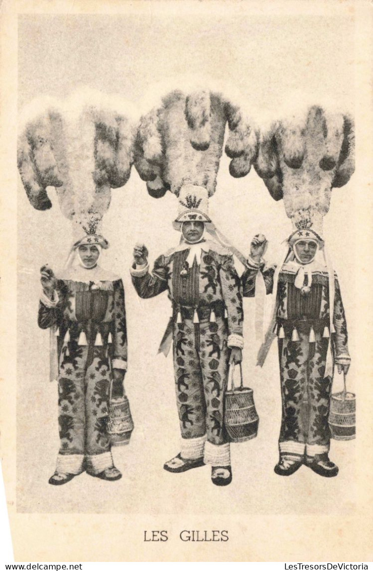 BELGIQUE - Binche - Souvenir Du Carnaval De Binche - Les Gilles - Carte Postale Ancienne - Binche