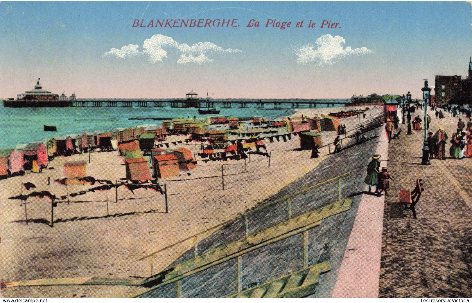 BELGIQUE - Blankenberge - La Plage Et Le Pier - Carte Postale Ancienne - Blankenberge