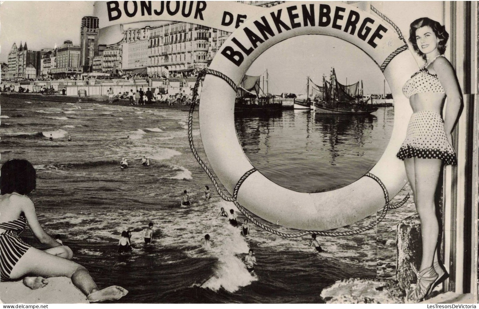 BELGIQUE - Souvenir De Blankenberge - Plage - Carte Postale Ancienne - Blankenberge