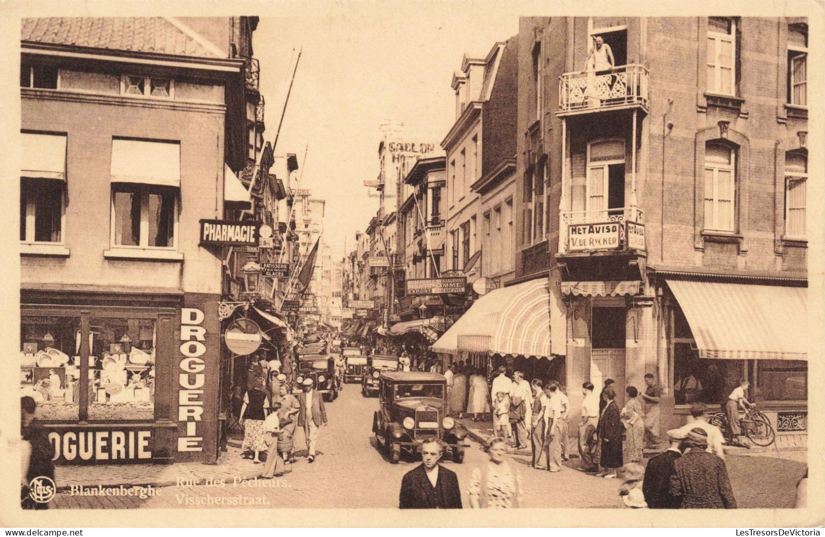 BELGIQUE - Blankenberge - Rue Des Pêcheurs - Carte Postale Ancienne - Blankenberge