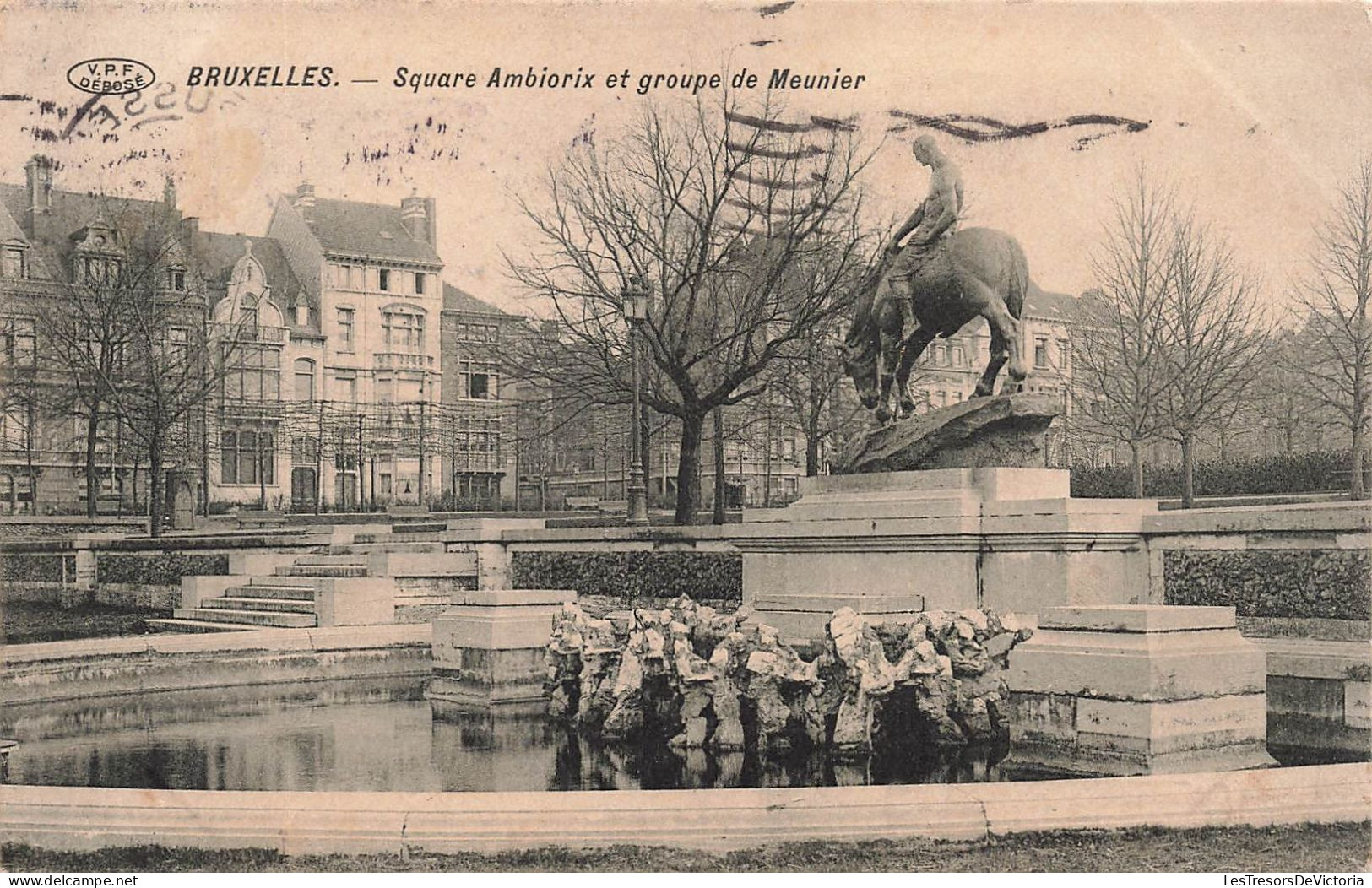 BELGIQUE - Bruxelles - Square Ambiorix Et Groupe De Meunier - Carte Postale Ancienne - Plätze