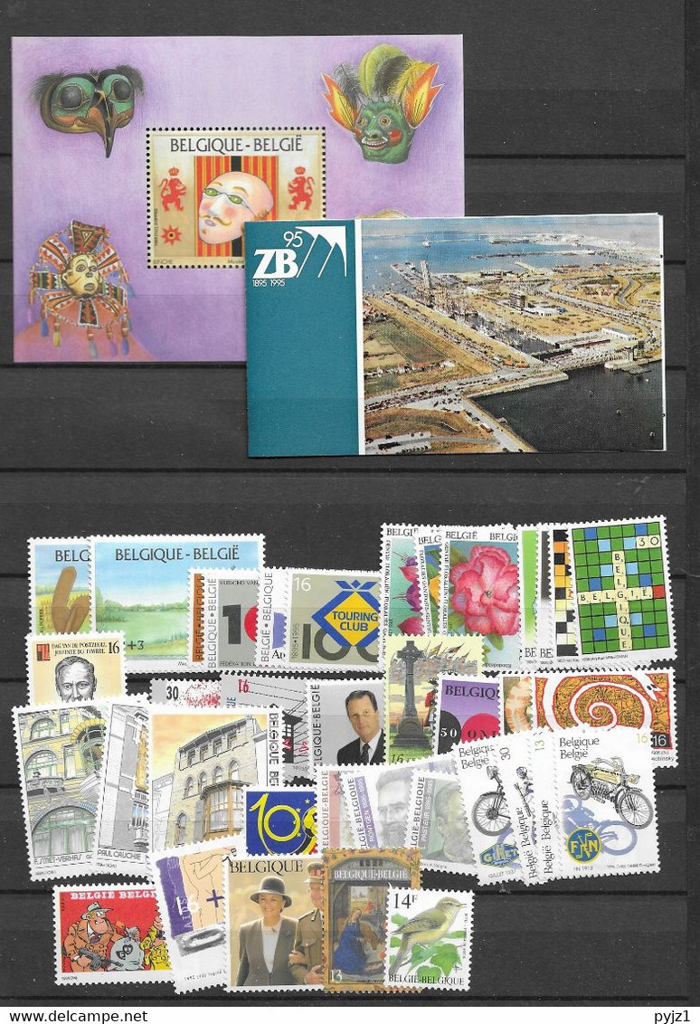 1995 MNH Belgium, Year Collection Complete Postfris - Años Completos