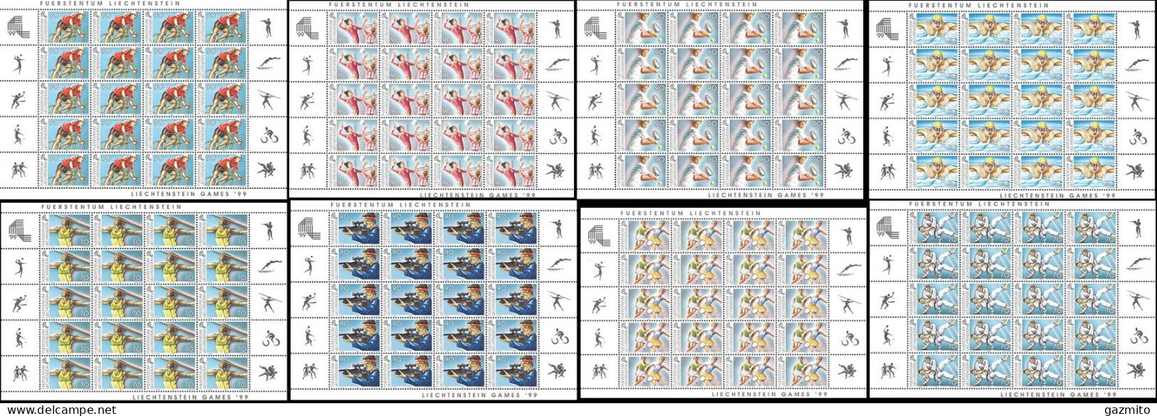 Liechtenstein 1999, 8th Games Of The Small European States, Judo, Swimming, Athletic, Cyclism, Tennis, Tennis Table, ... - Pallavolo