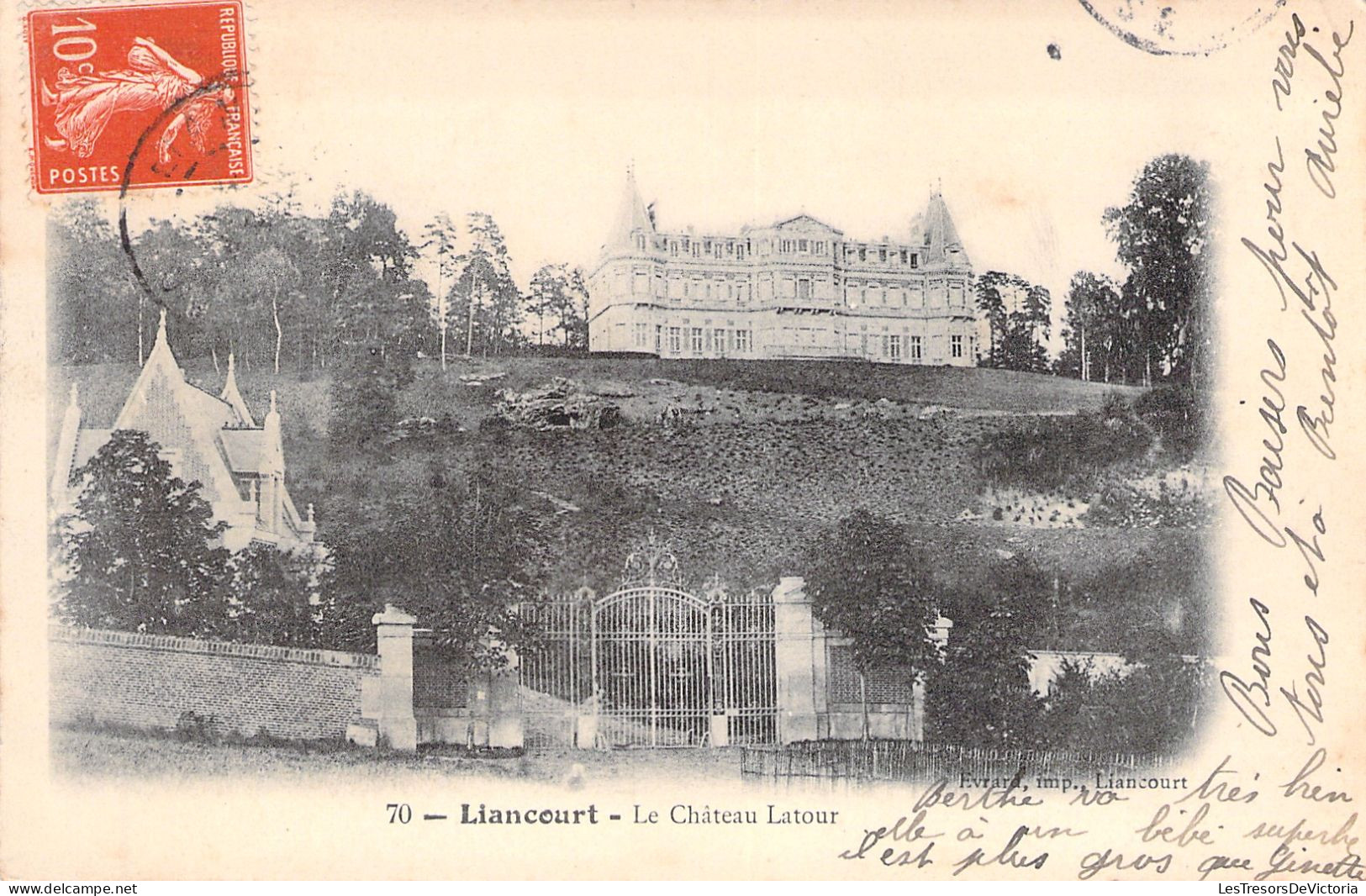 FRANCE - Liancourt - Le Chateau Latour - Carte Postale Ancienne - Liancourt