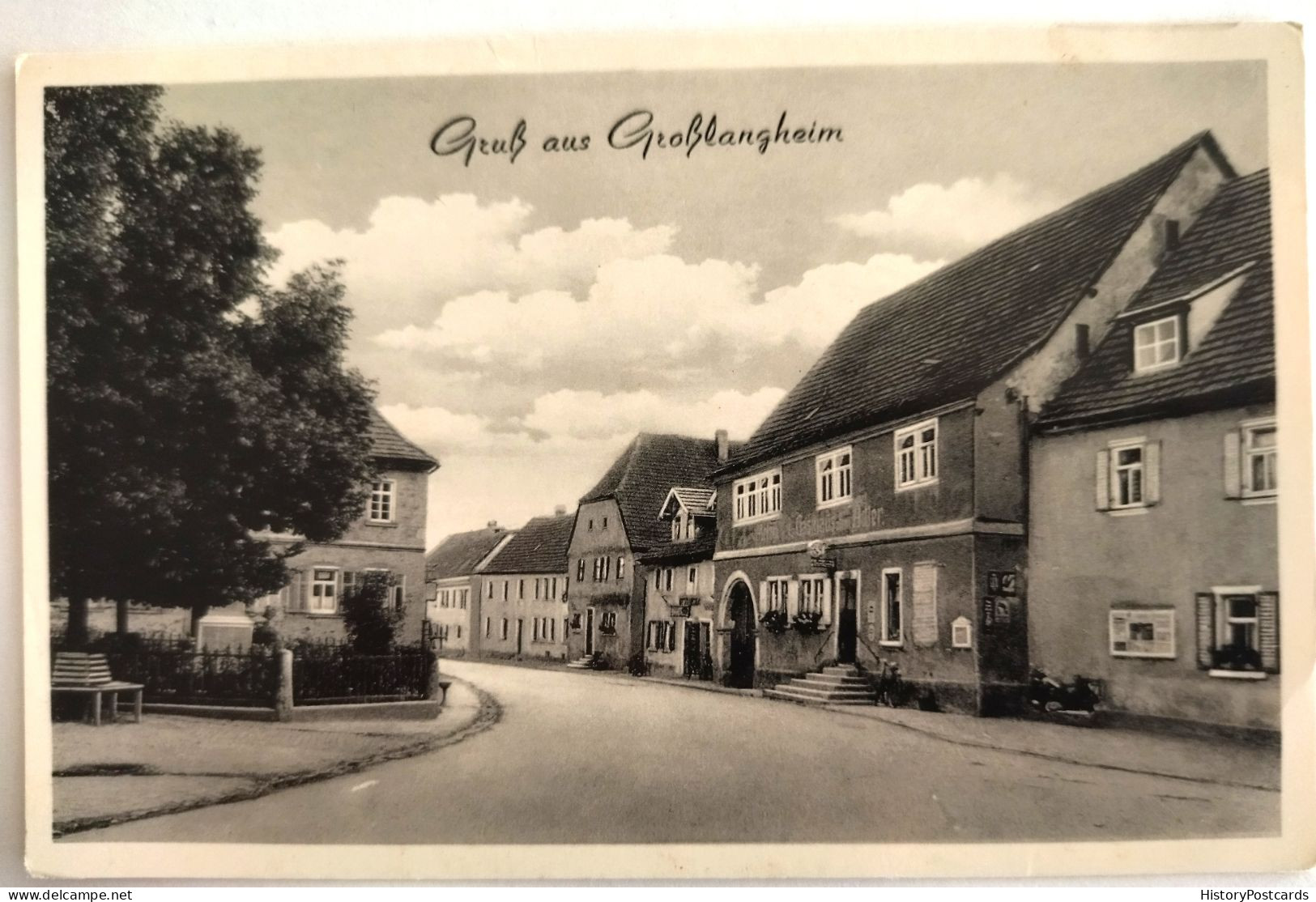 Gruss Aus Grosslangheim, Strassenansicht, 1940 - Kitzingen