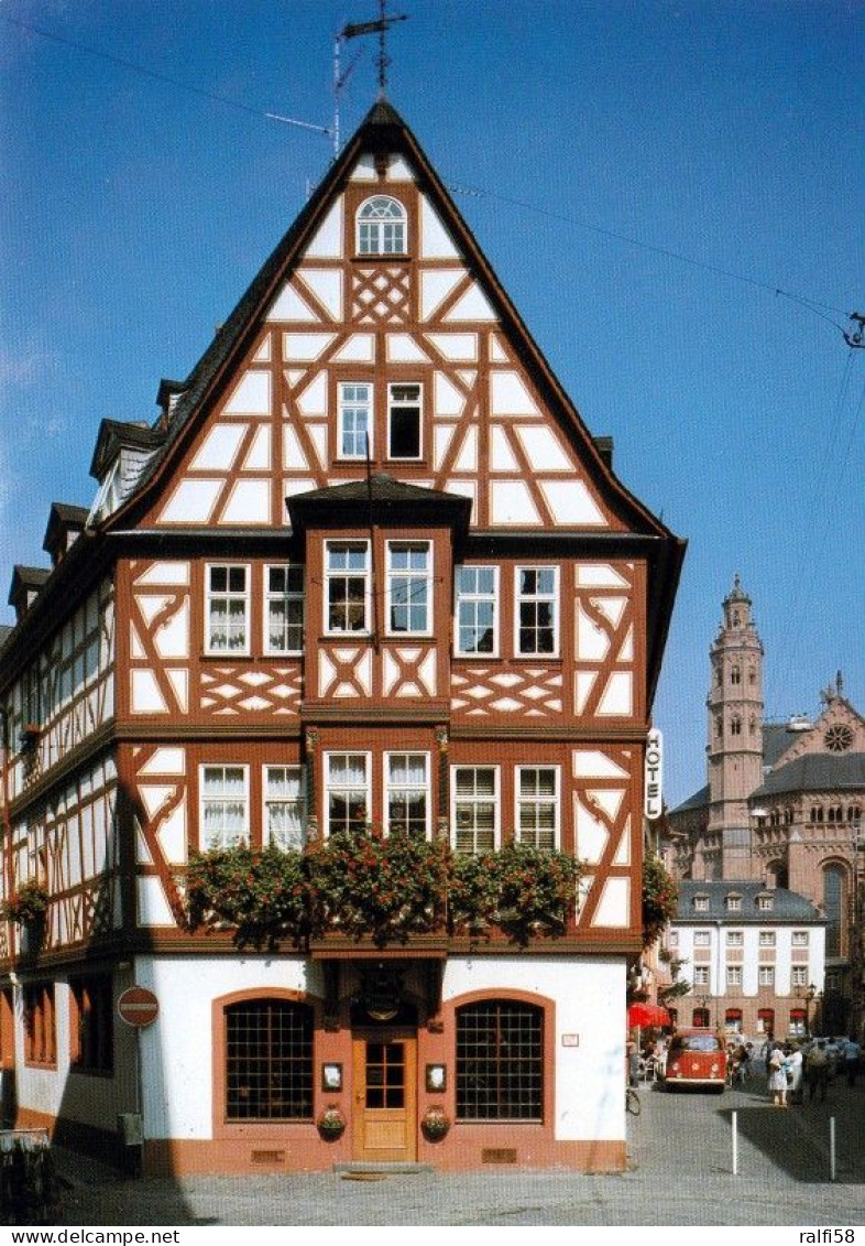 1 AK Germany * Mainz Am Rhein - „Haus Zum Großen Spiegel“ Fachwerkbau - Ein Bürgerhaus Aus Dem 17. Jahrhundert * - Mainz