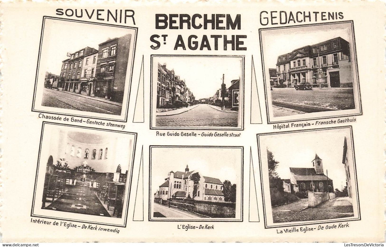 BELGIQUE -  Berchem Saint Agathe - Souvenir - Multi-vues - Carte Postale Ancienne - Other & Unclassified